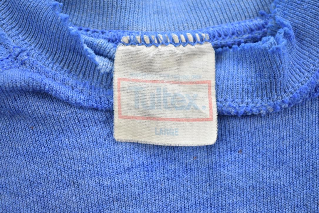 Vintage 1980s Tultex Distressed Athletic Wear Sweater