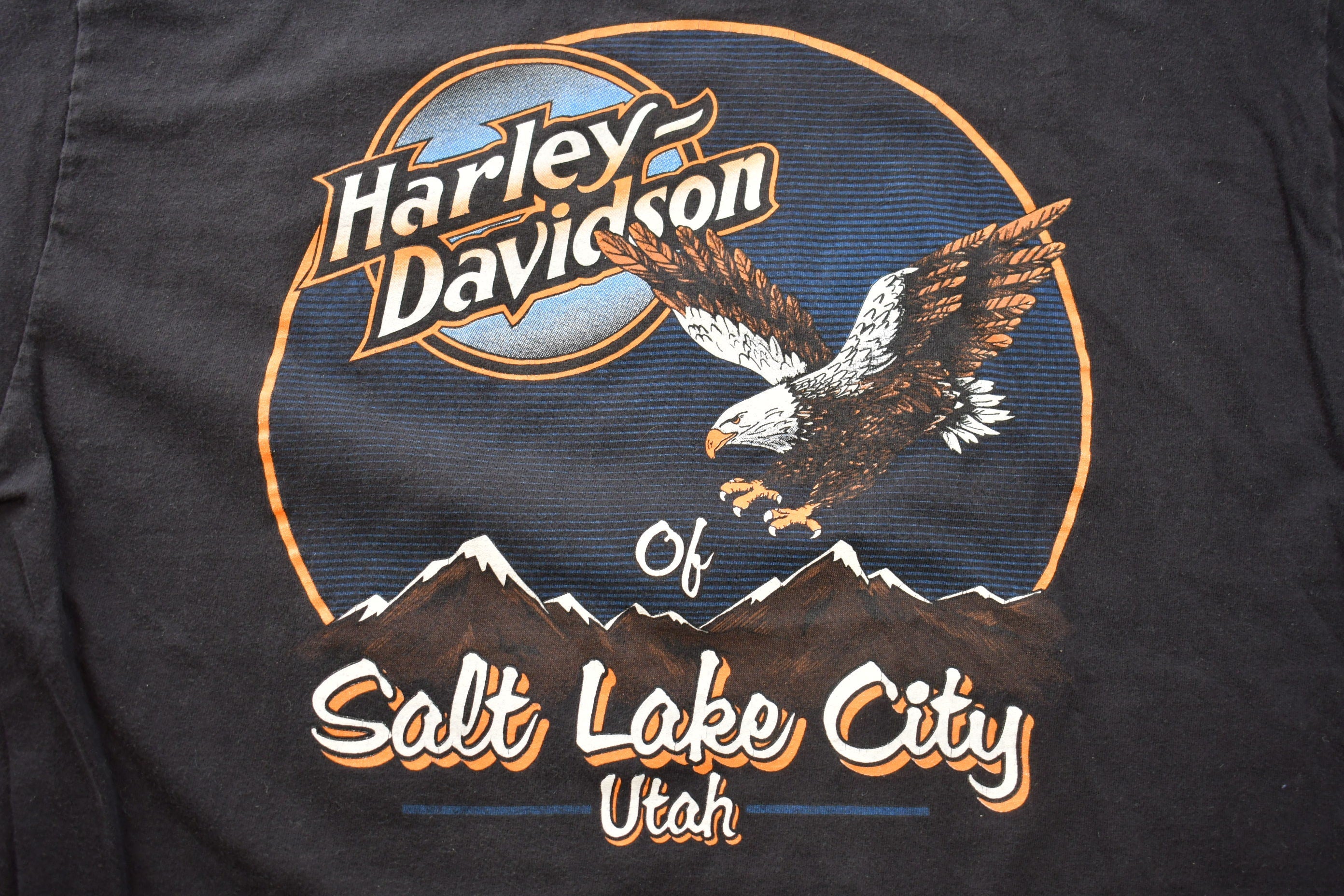 Vintage 1993 Harley Davidson of Salt Lake City Utah T-Shirt