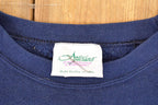 Vintage 1995 Artisans Embroidered Cardinal Bird Graphic Print Crewneck Sweatshirt Womens M