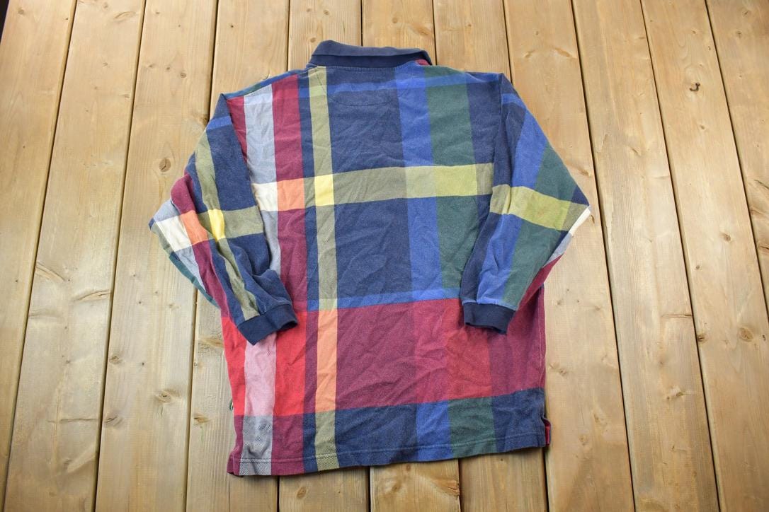 Vintage 1990s Chaps Ralph Lauren Plaid Button Up Shirt / 1990s Button Up / Vintage Flannel / Basic Button Up