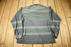 Vintage 1990s Banana Republic Striped Rugby Sweatshirt