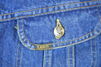 Vintage 1970s Lee Storm Riders Lined Jean Jacket