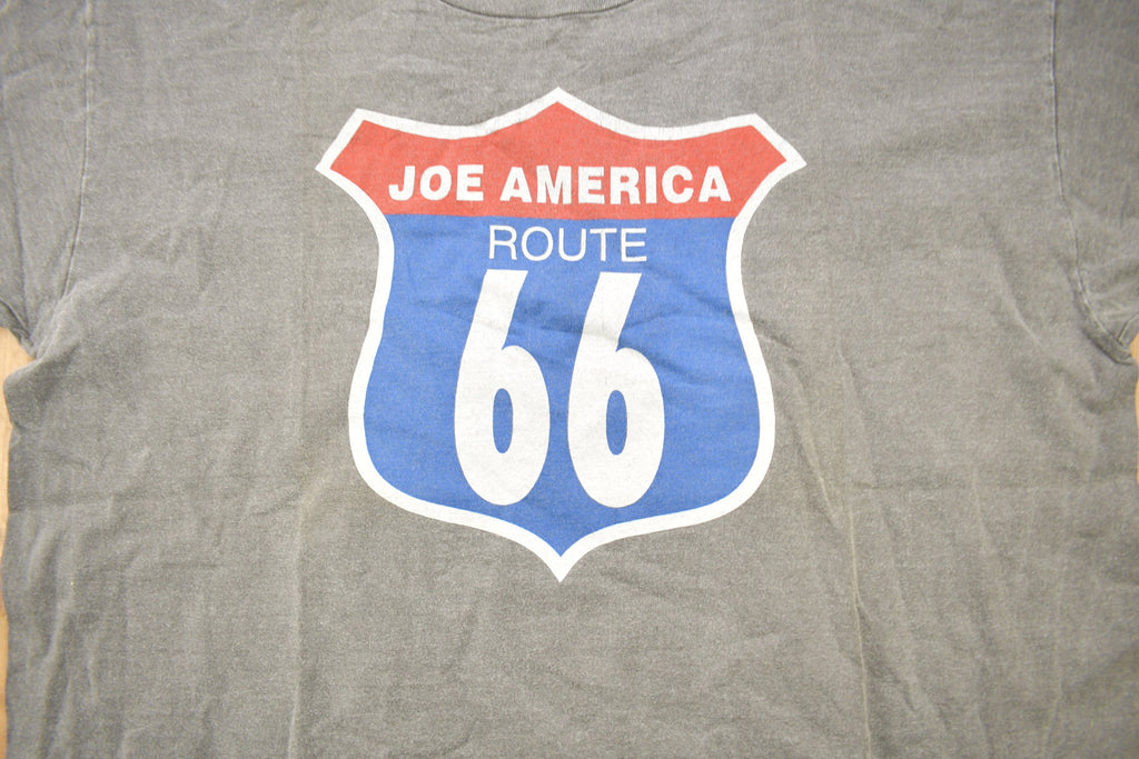 Vintage 1990s US Route 66 Joe America Diner Graphic T-Shirt
