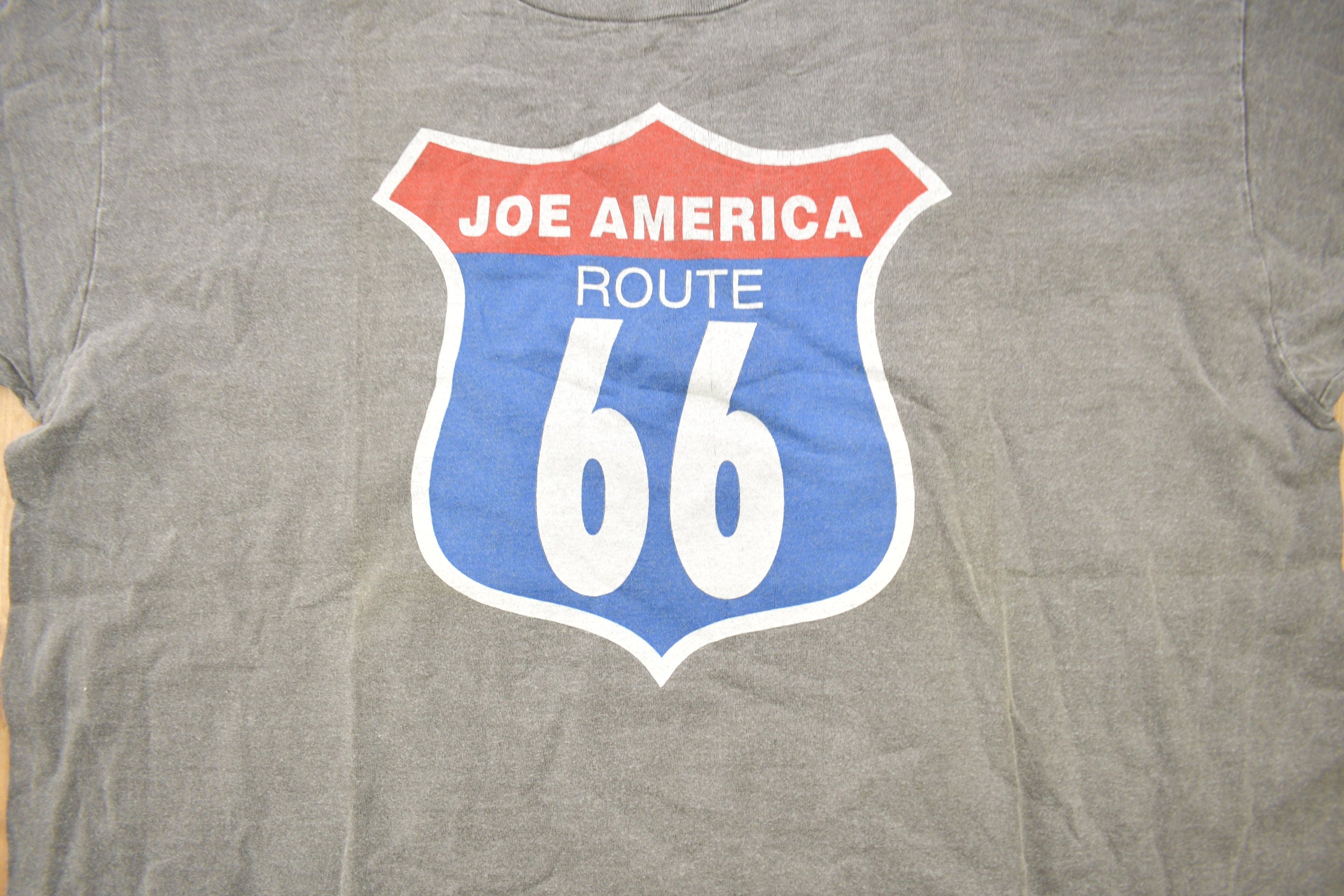 Vintage 1990s US Route 66 Joe America Diner Graphic T-Shirt
