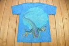 Vintage 1997 Leopard Gecko Theme Tie Dye Graphic T-Shirt