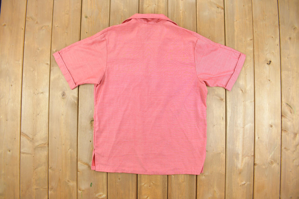 Vintage 1980s Hawaiian Shops Lace Up Collard Shirt