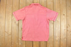 Vintage 1980s Hawaiian Shops Lace Up Collard Shirt