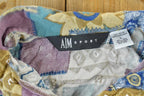 Vintage 1990s AM Sport Abstract Button Up Shirt