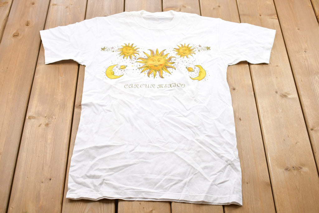 Vintage 1990s Cancun Mexico Graphic T-Shirt
