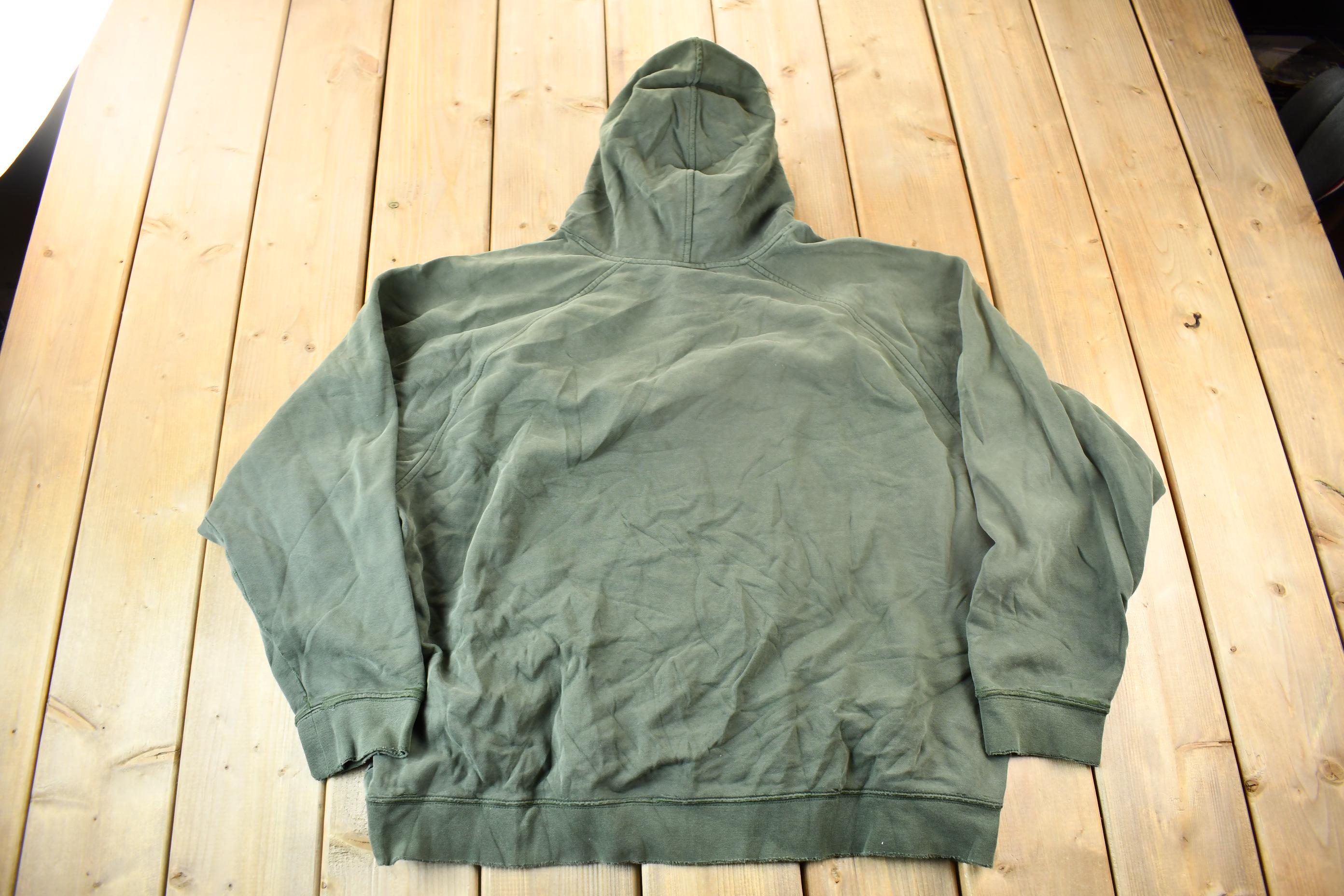 Vintage Y2K Nike Mini Swoosh Hoodie / Green Nike Hoodie / Nike Swoosh / Embroidered / Nike Hoodie Size XXL