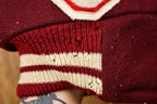 Vintage 1950s Distressed Benet Academy Letterman Varsity Jacket , True Vintage , John , Logan Knitting Mills , Made in USA , Bomber