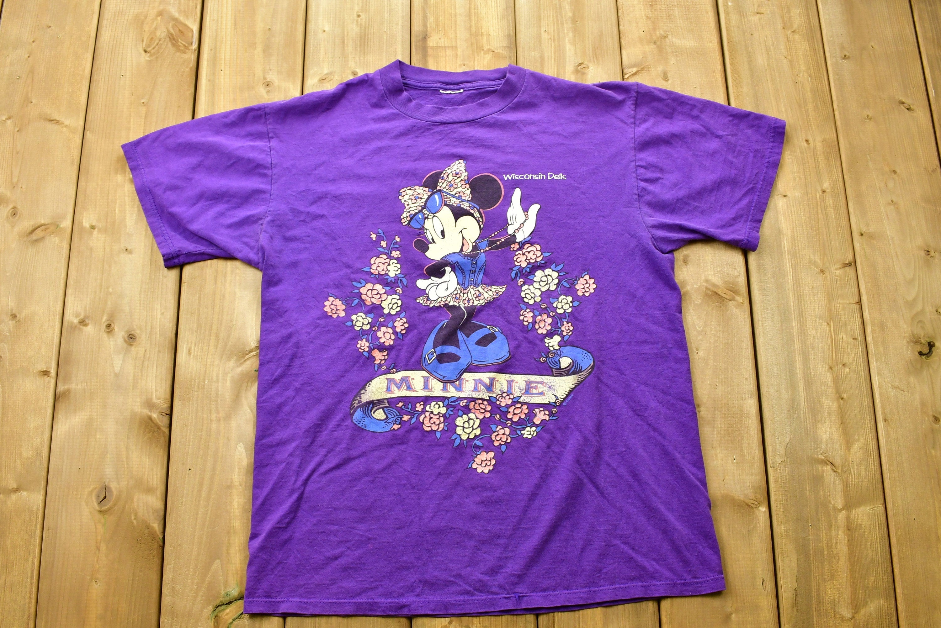 Vintage 90's Minnie Mouse Wisconsin Dells Cartoon T-Shirt