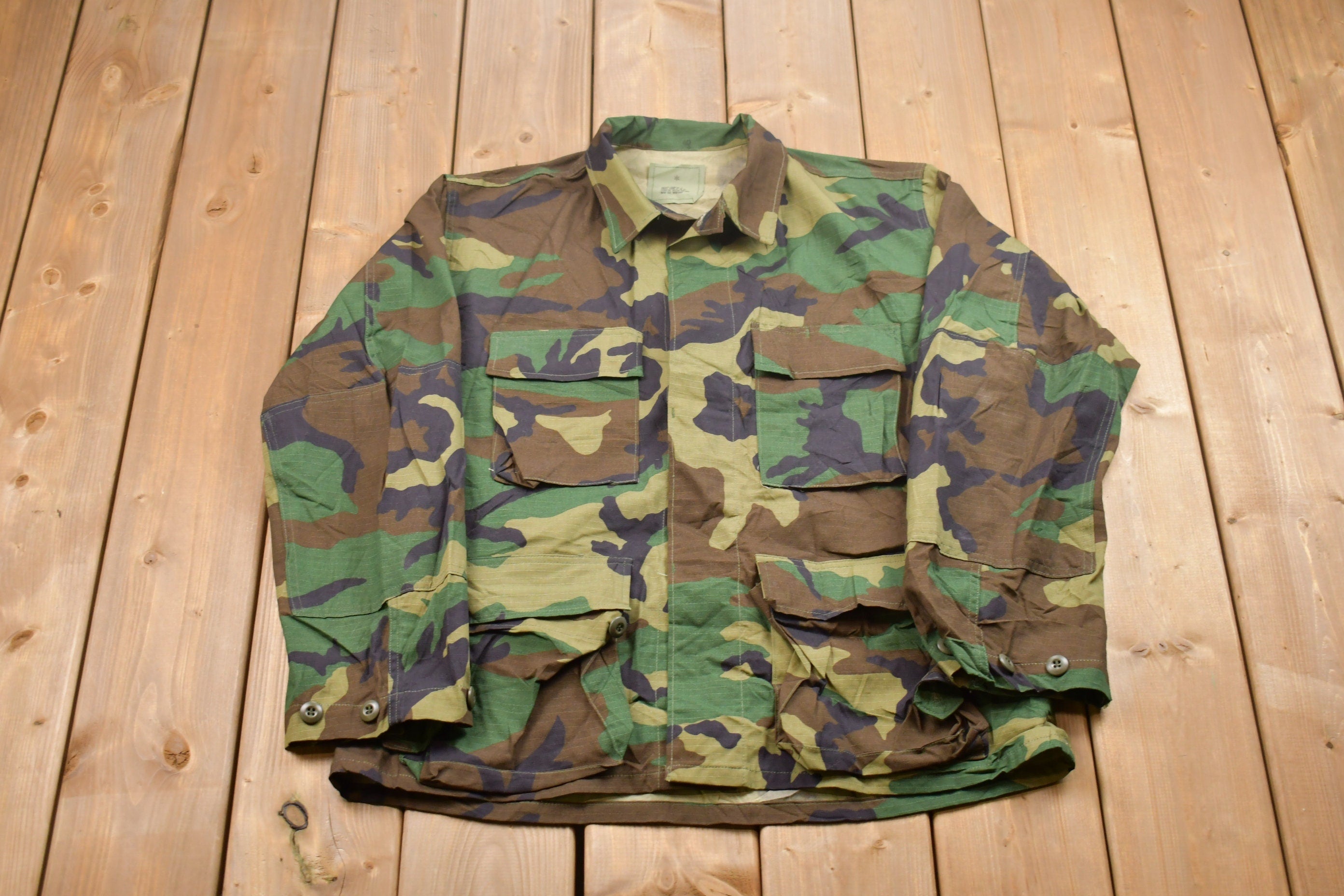 Vintage Military Button Up Jacket
