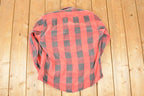Vintage 1990s Osh Kosh Plaid Western Style Button Up Shirt Men's M