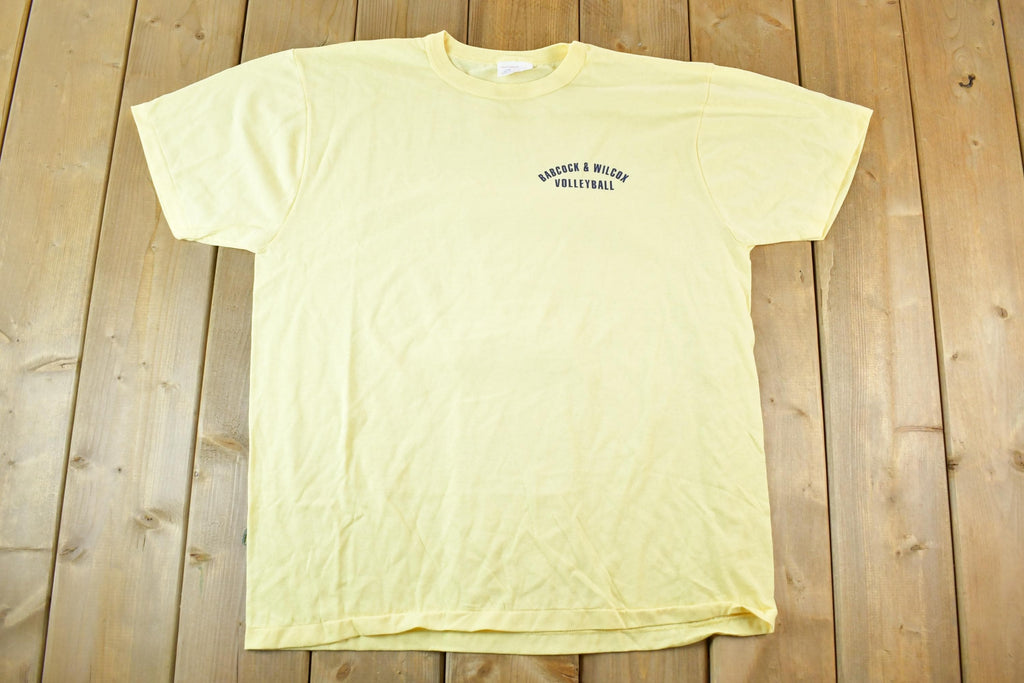 Vintage 1980s Babcock And Wilcox Volleyball Souvenir T-Shirt Mens XL