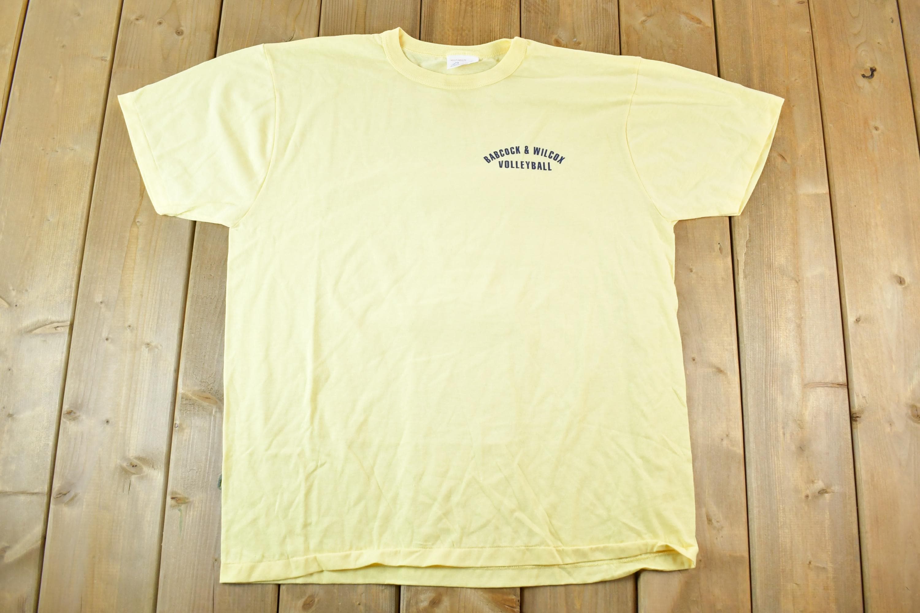 Vintage 1980s Babcock And Wilcox Volleyball Souvenir T-Shirt Mens XL