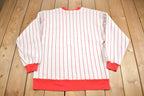 Vintage 1990s North Penn Dragons Pinstripe Crewneck