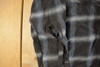 Vintage 1980s Distressed BVD Lanerossi Plaid Wool Flannel Button Up Shirt Men's M