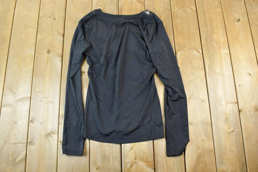 Women Vintage Vigoss Y2K Bedazzled T-Shirt Vigoss Grunge Skull Print