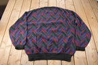 Vintage 1990s Shenandoah Abstract Knit Crewneck Sweater Size XXLT