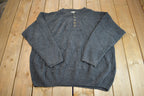 Vintage Y2K Knit Eddie Bauer Fisherman Sweater - XL
