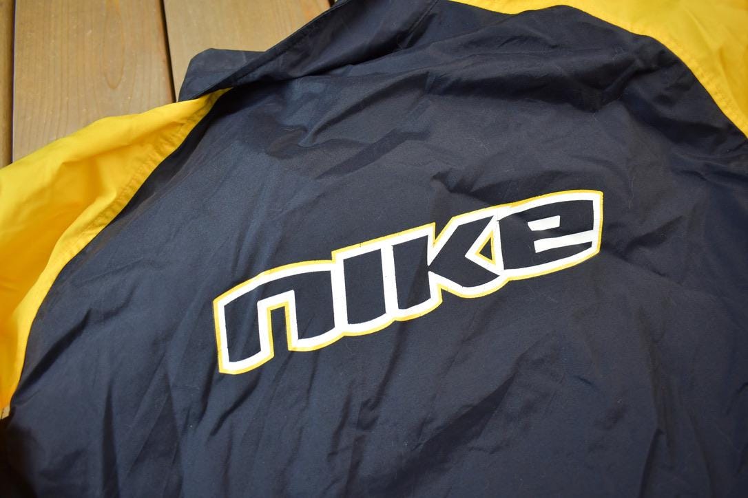 Vintage Y2K Nike Mini Swoosh Zip Up Windbreaker Jacket