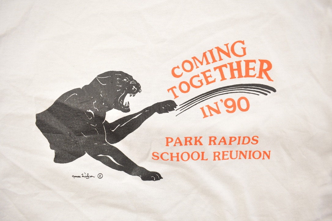 Vintage 1990 Park Rapids School Reunion Graphic T Shirt