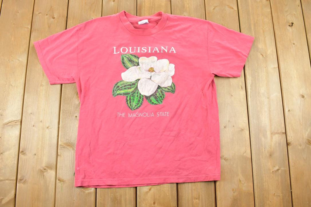 Vintage 1990s Louisiana Magnolia Souvenir T-Shirt