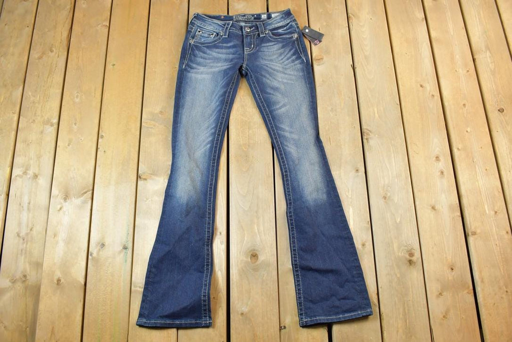 Vintage Deadstock Y2K Miss Me Bedazzled Low Rise Jeans Size 26x31