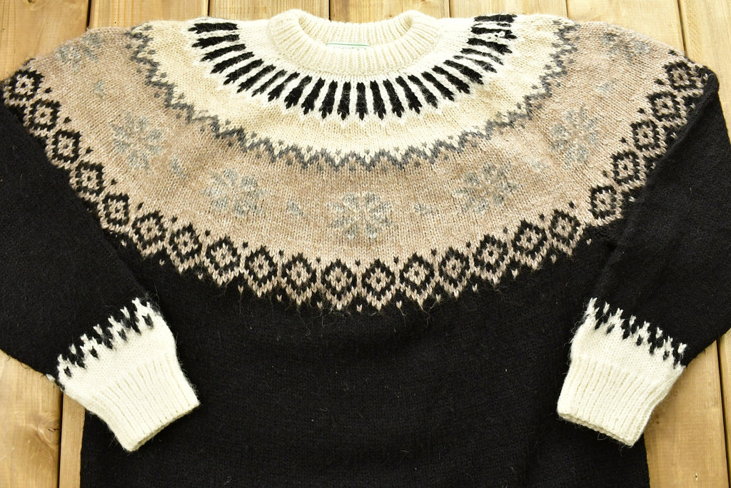Vintage 1990's Cotton Salsa By M&A Hand Made Knitted Sweater