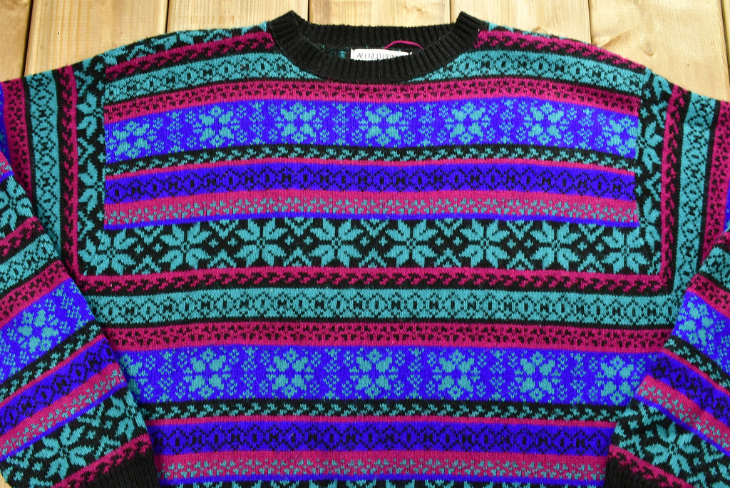 Vintage 1990's Alfred Dunner Abstarct Knitted Sweater