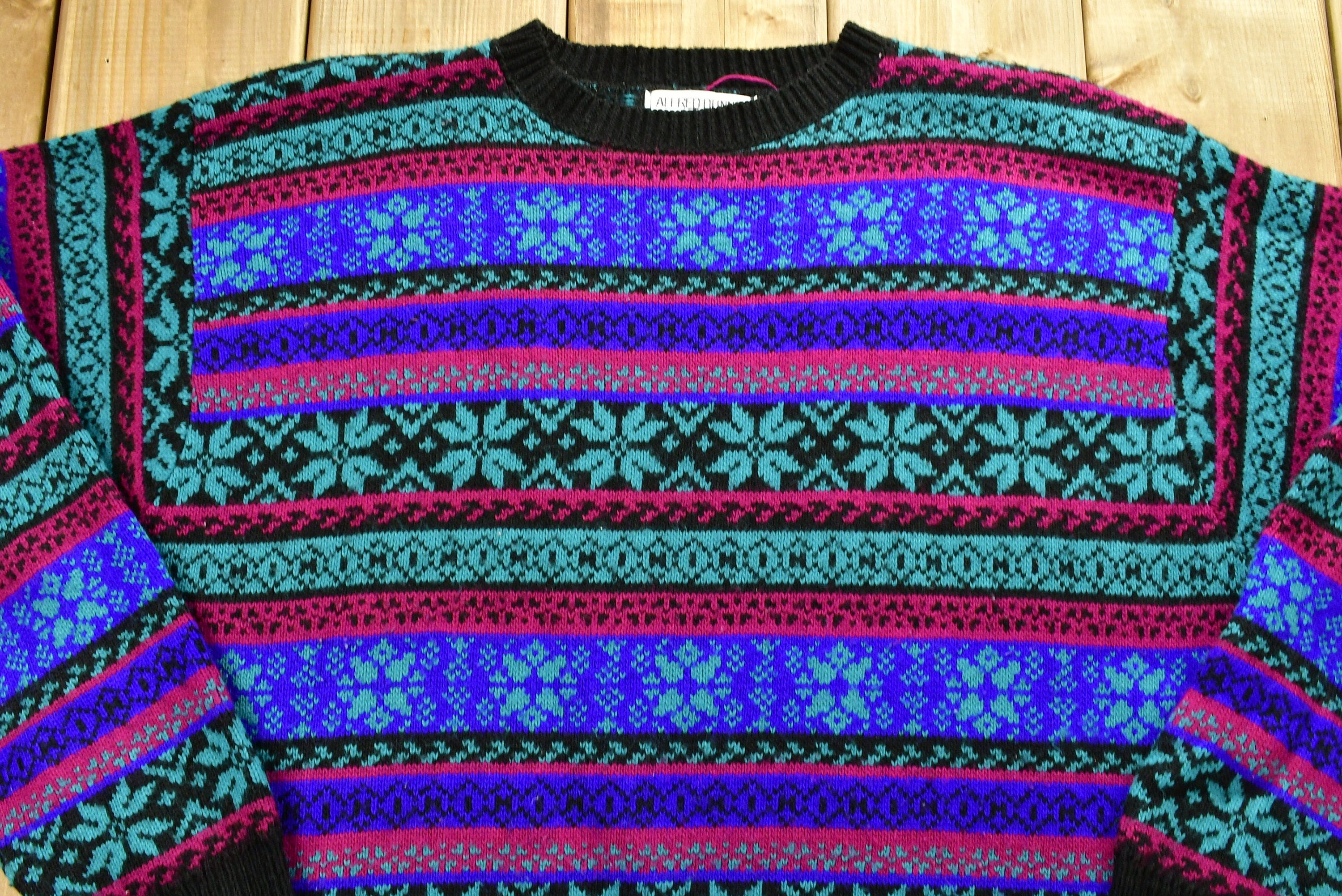 Vintage 1990's Alfred Dunner Abstarct Knitted Sweater