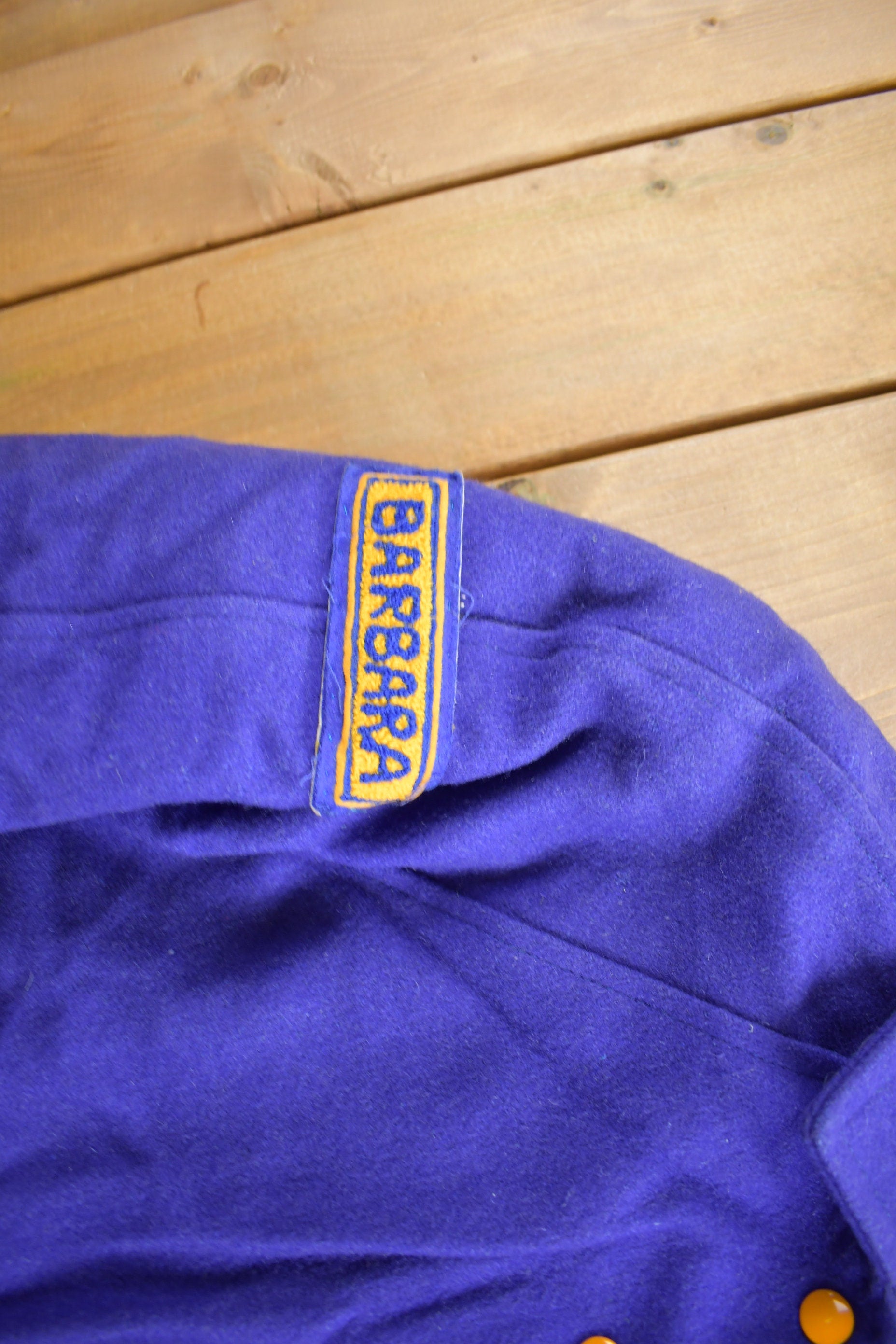 Vintage 1980s QEHS Wool Varsity Jacket