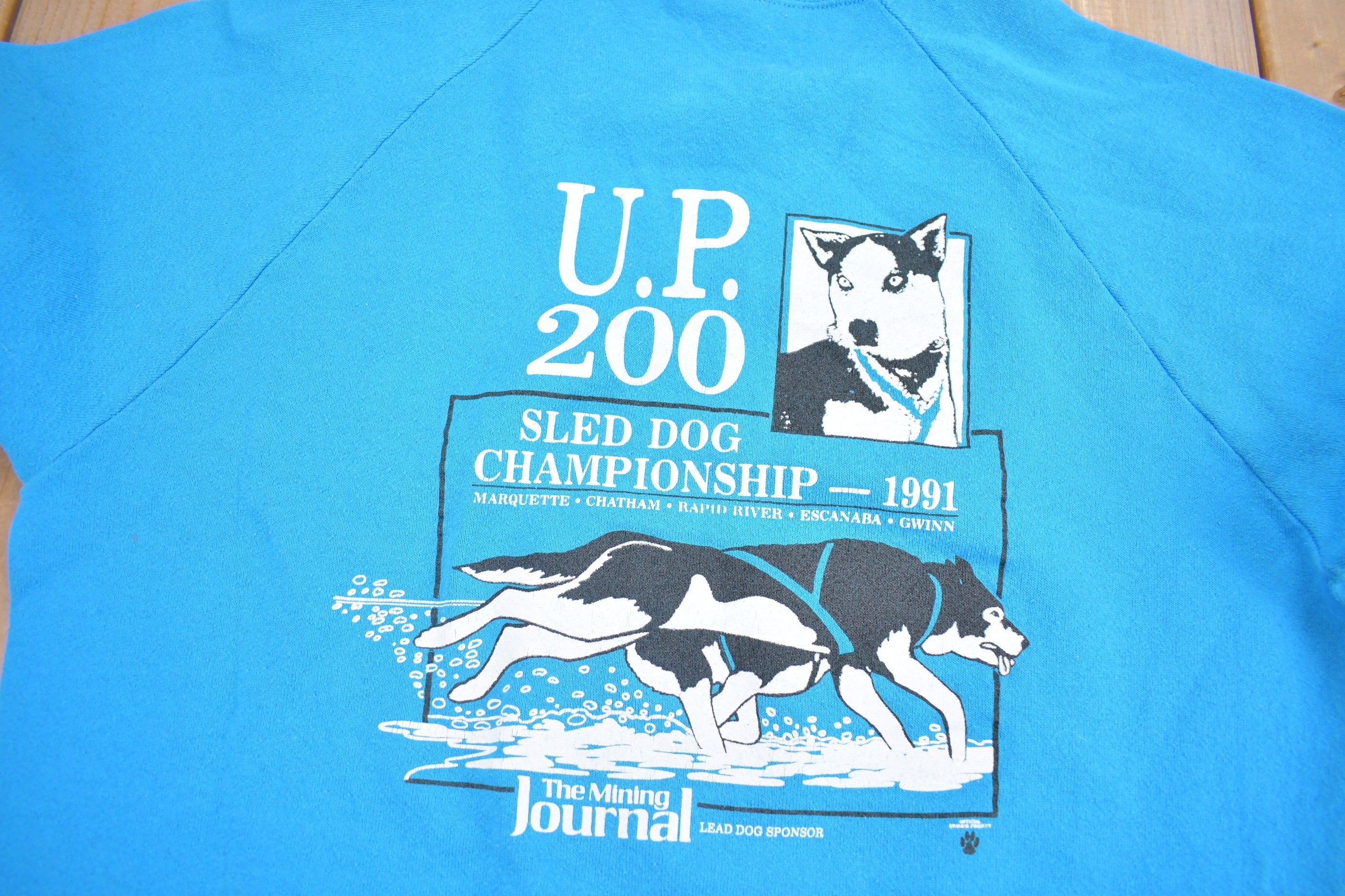 Vintage 1991 U.P. 200 Sled Dog Championship Crewneck Sweatshirt