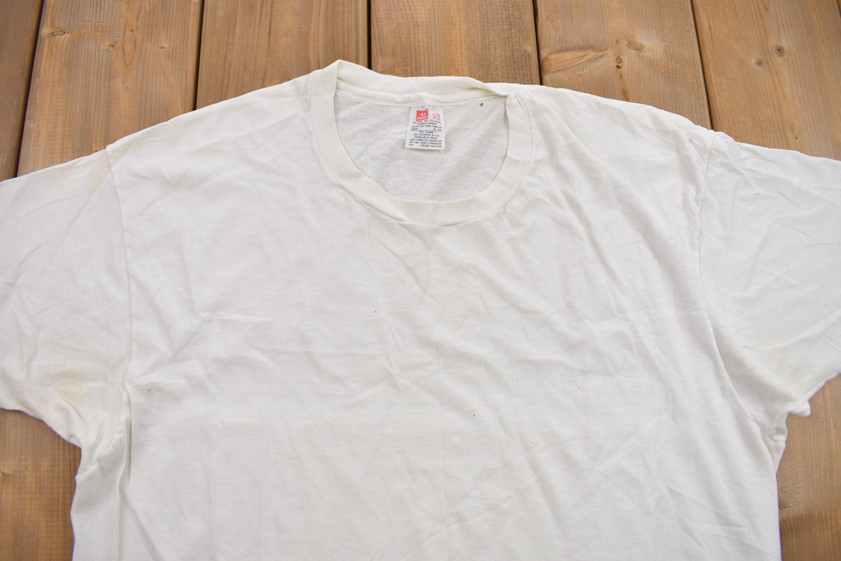 Vintage 1990s Hanes Blank T Shirt