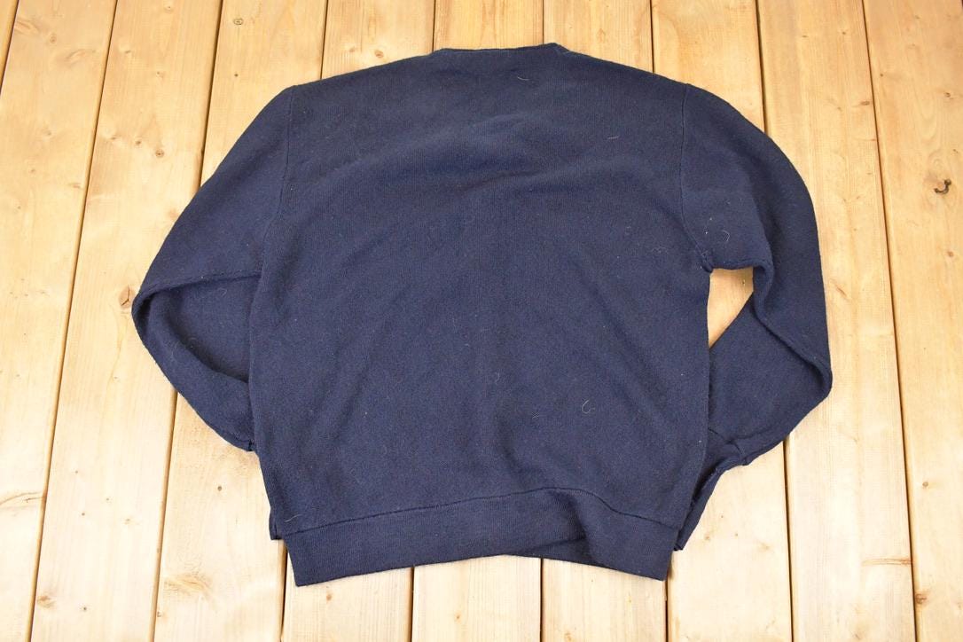 Vintage 1970s The Fox Sweater Knit Cardigan Men's M