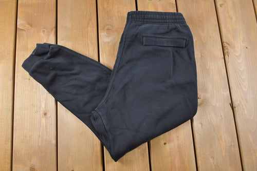 Vintage Y2K Nike Swoosh Black Dri-FIT Sweatpants Size M / Rare Nike Vintage / American Vintage / Streetwear Fashion / Athleisure