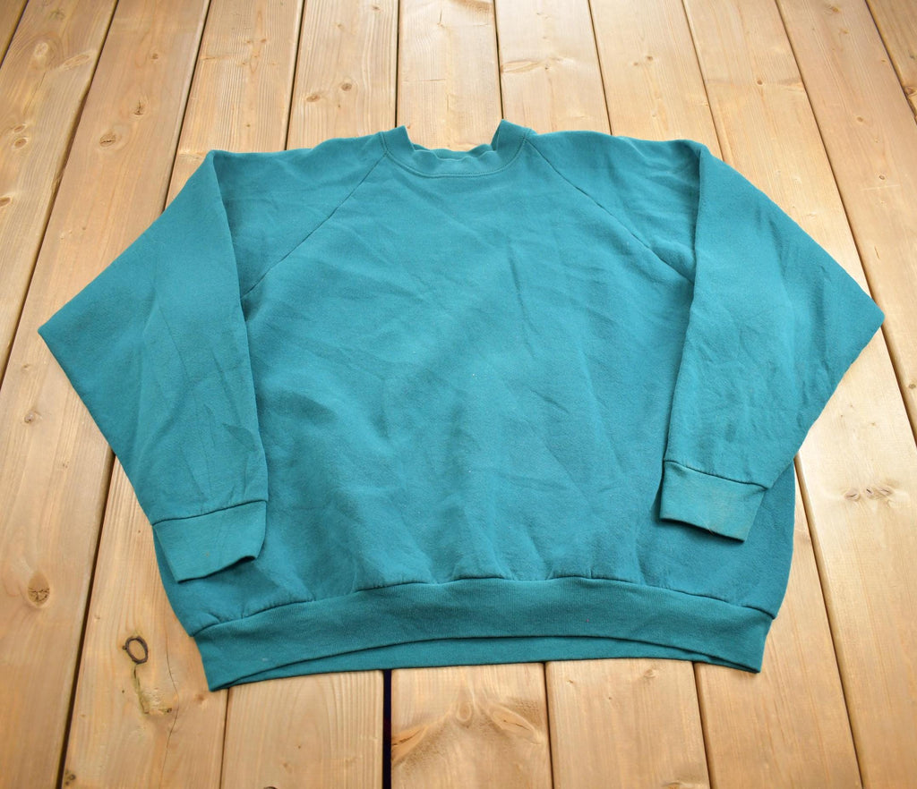 Vintage 1990s Blank Fruit Of The Loom Crewneck Sweatshirt Made In USA