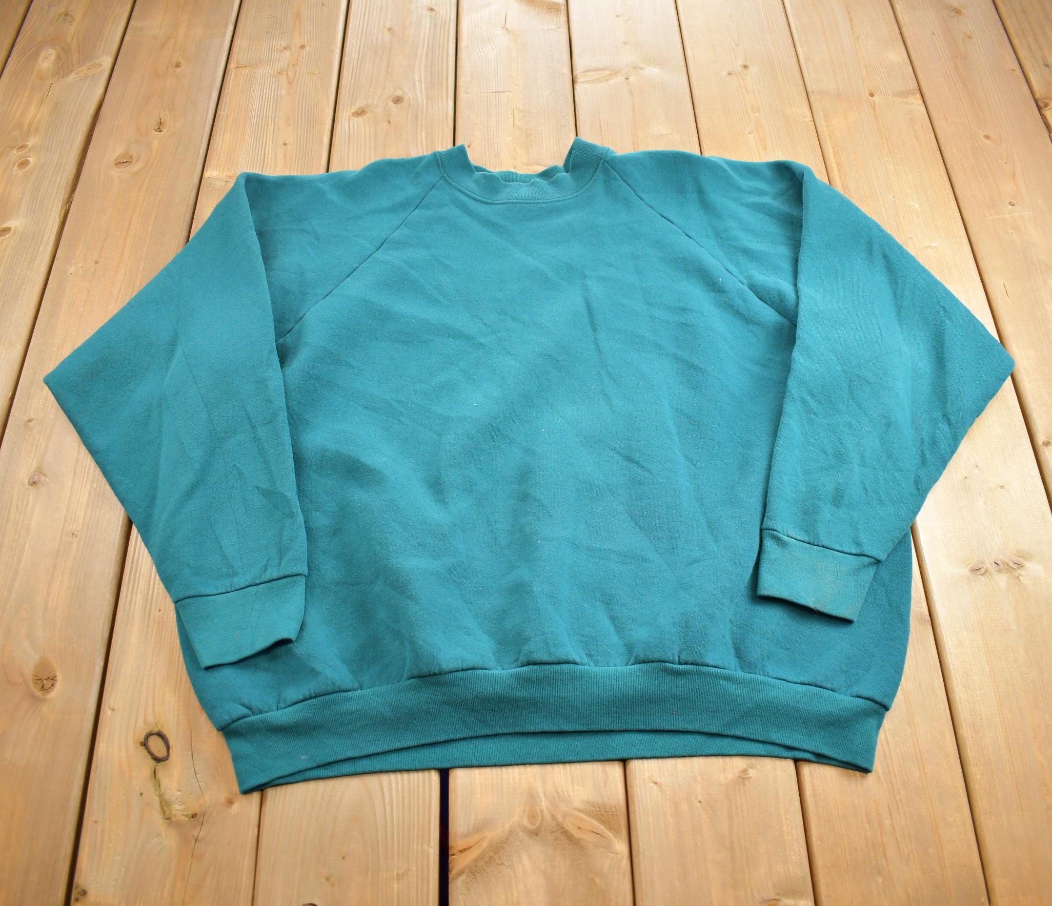 Vintage 1990s Blank Fruit Of The Loom Crewneck Sweatshirt Made In USA