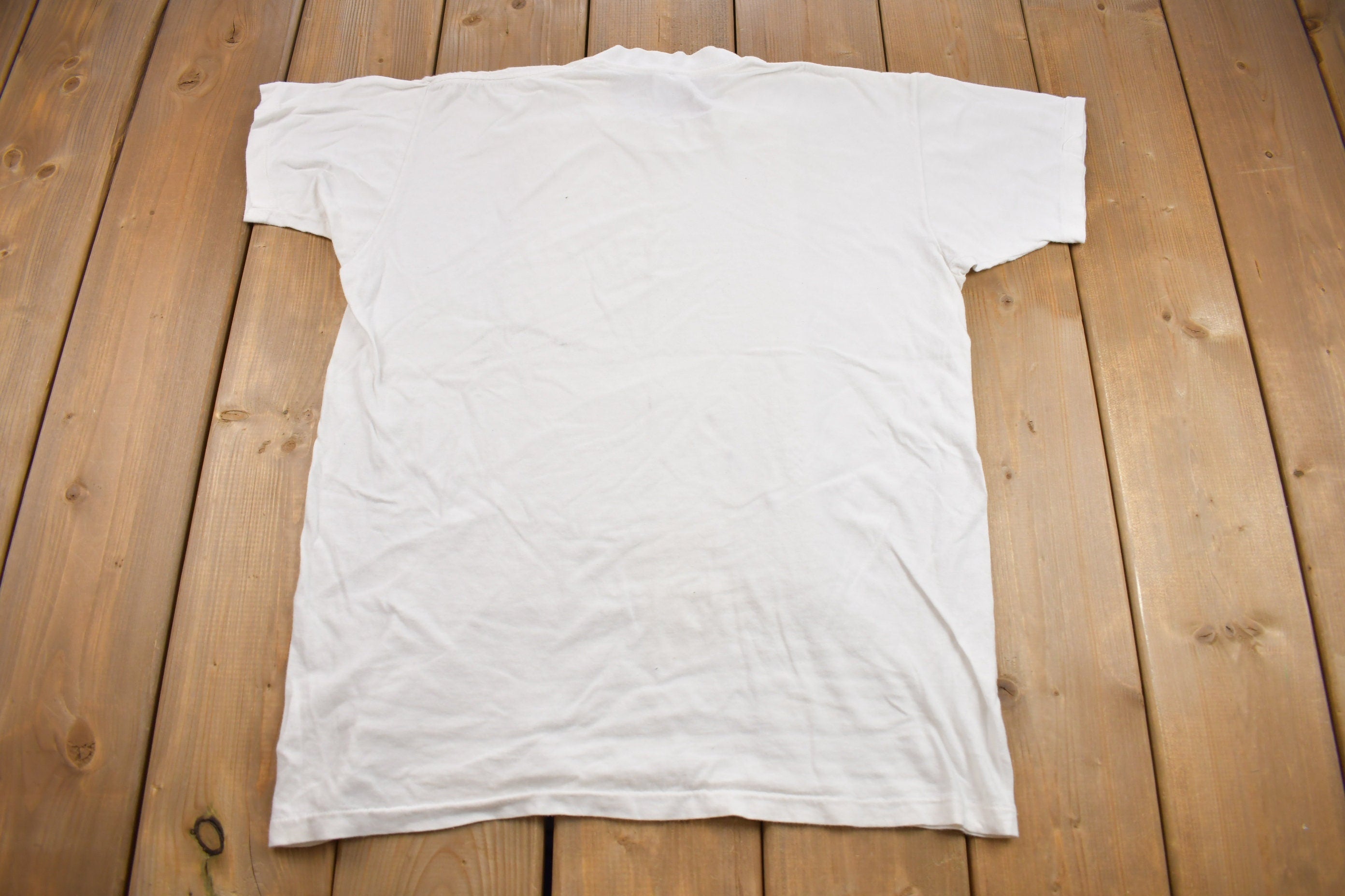 Vintage 1990s Claybrooke Blank White T Shirt