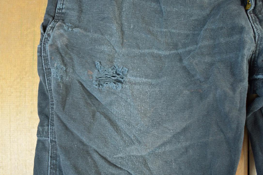 Vintage 1990s Carhartt Black Denim Work Jeans Size 38 x 32