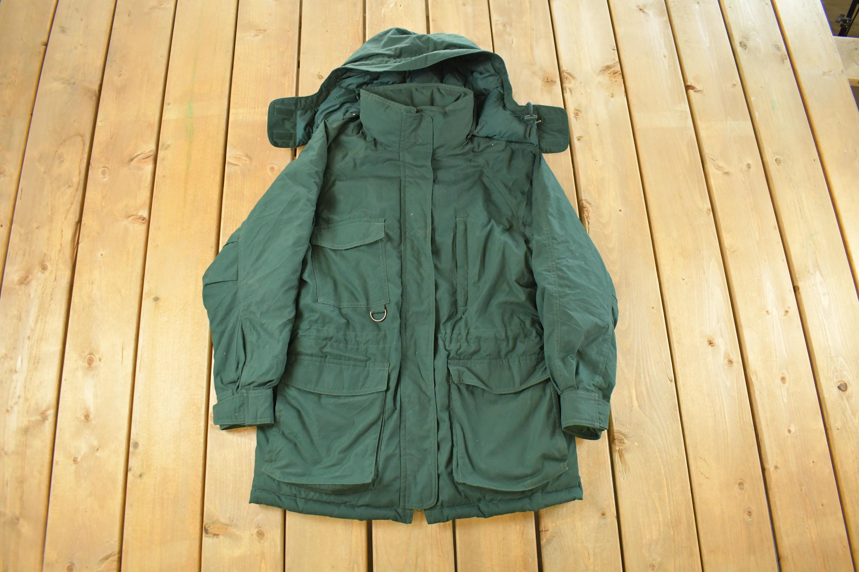 Vintage 1990s Eddie Bauer Down Hooded Jacket Women's Small