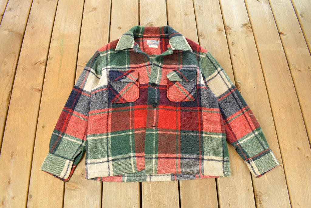 Vintage 1970s Cockatoo Wool Flannel Shirt Men's Medium