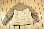 Vintage 1980s Field And Stream Light Puffer Western Jacket Made In USA