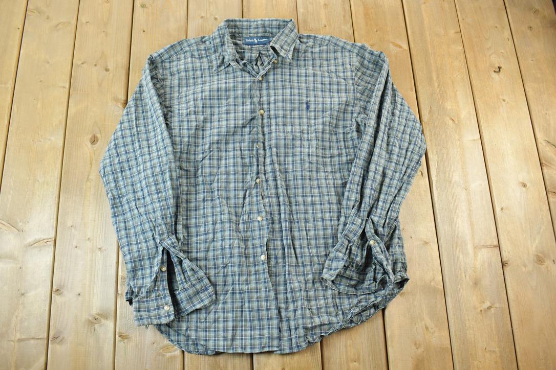 Vintage 1990s Ralph Lauren Plaid Button Up Shirt