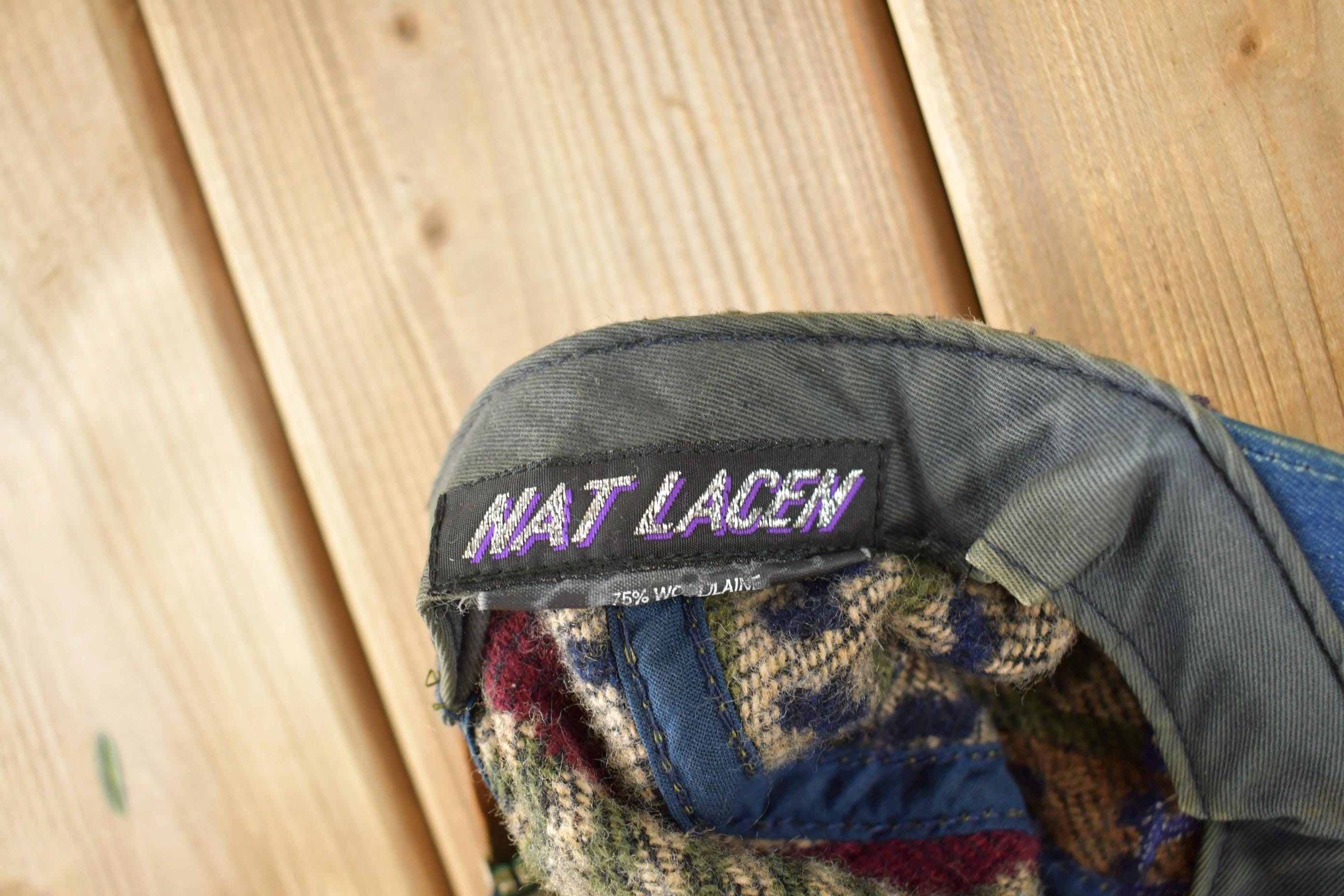 Vintage 1990s Nat Lacen Ski Embroidered Blanket Hat