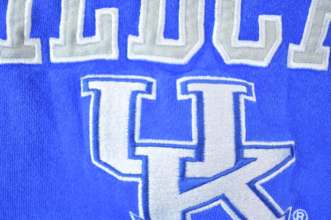 Vintage 1990s Kentucky Wildcats University Collegiate Hoodie / Embroidered / NCAA Sweatshirt / Sportswear / Americana