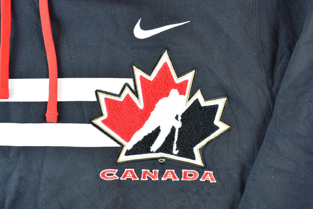 Vintage 1990s Nike Hockey Canada NHL Hockey Hoodie Sweatshirt