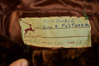 Vintage 1970s Brown Racoon Fur Coat