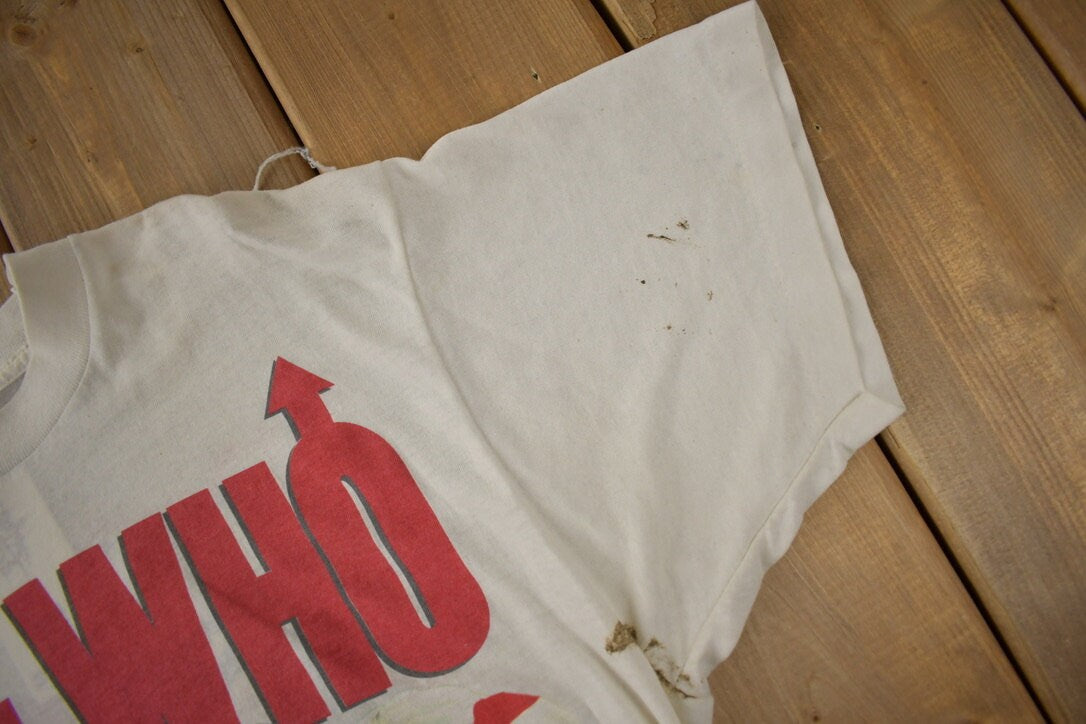 Vintage 1989 The Who The Kids Are Alright Tour Single Stitch Band Tee Made in USA